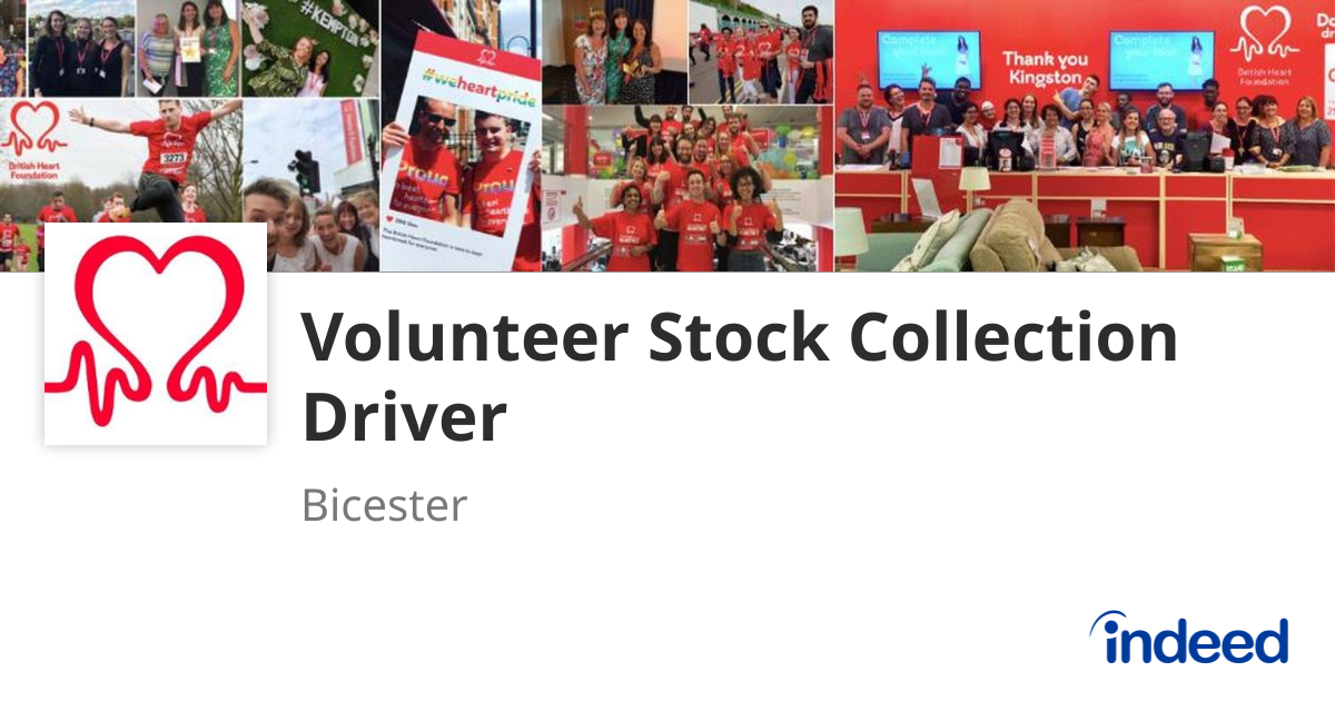 Volunteer Stock Collection Driver - Bicester OX26 6JF - Indeed.com