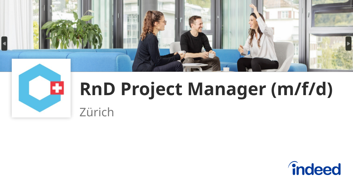 Engineering Rnd Project RnD Project Manager (m/f/d) - Zürich, ZH - Indeed.com