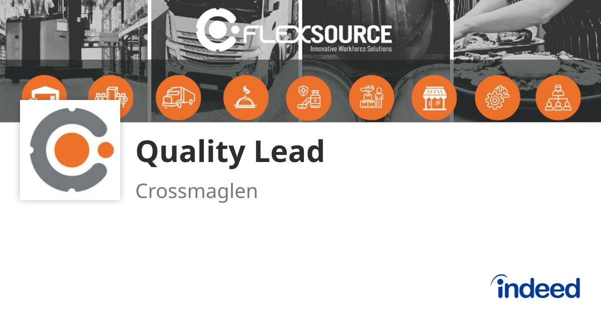 Flexsource Quality Lead - Crossmaglen - Indeed.com