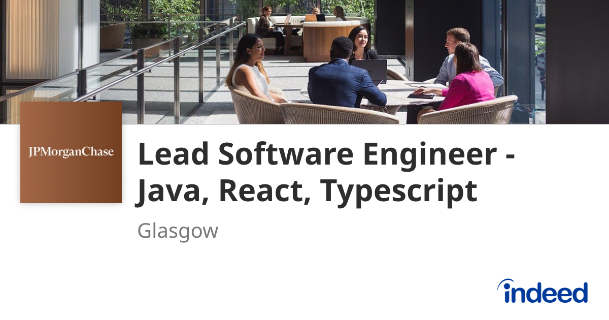 Lead Software Engineer - Java, React, Typescript - Glasgow G2 - Indeed.com