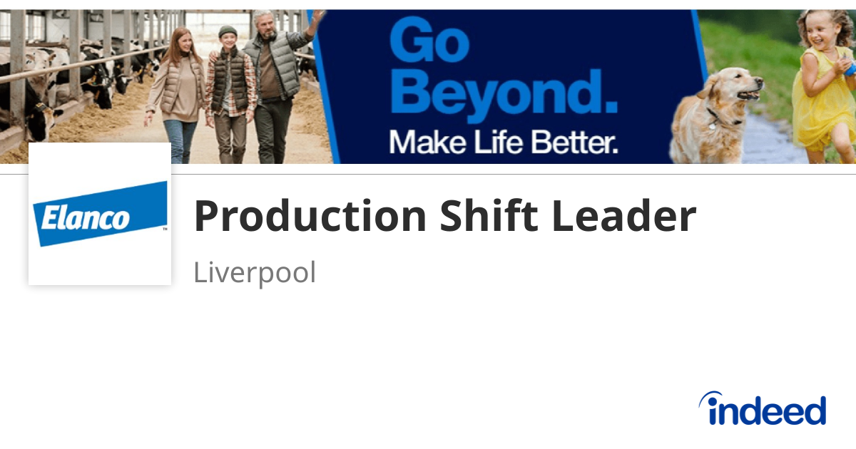 Production Shift Leader - Liverpool - Indeed.com