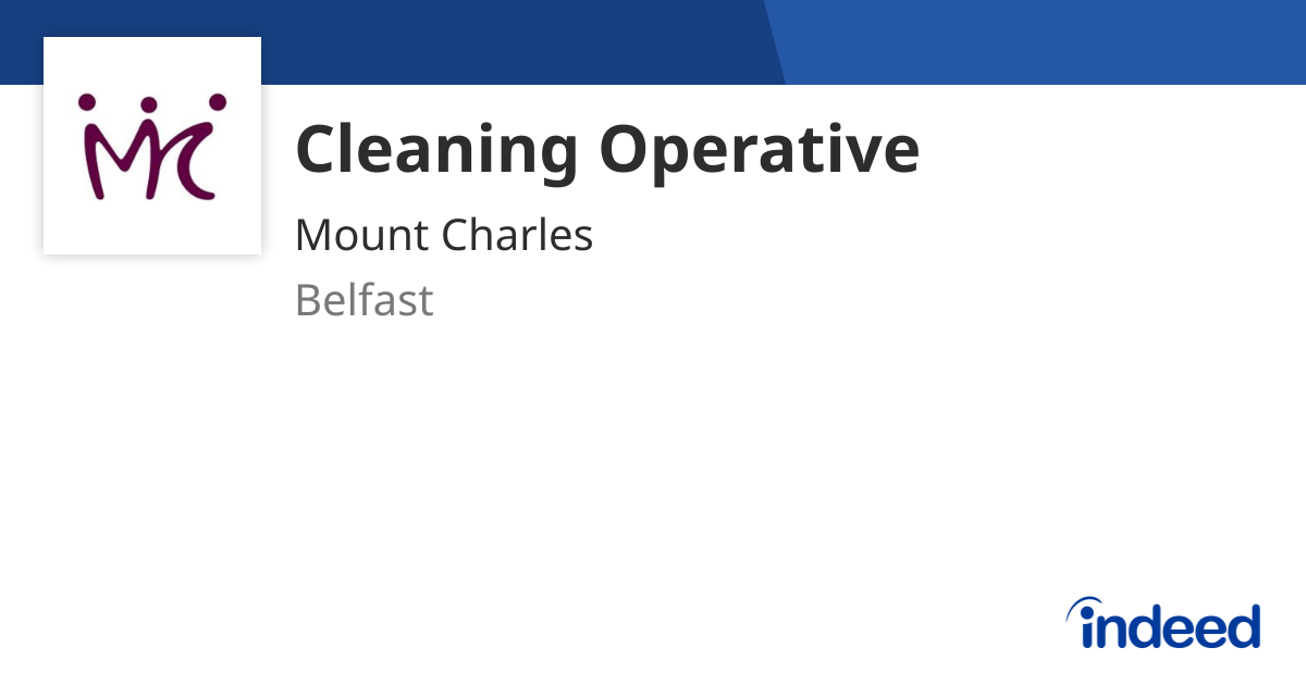 Cleaning Operative - Belfast - Indeed.com