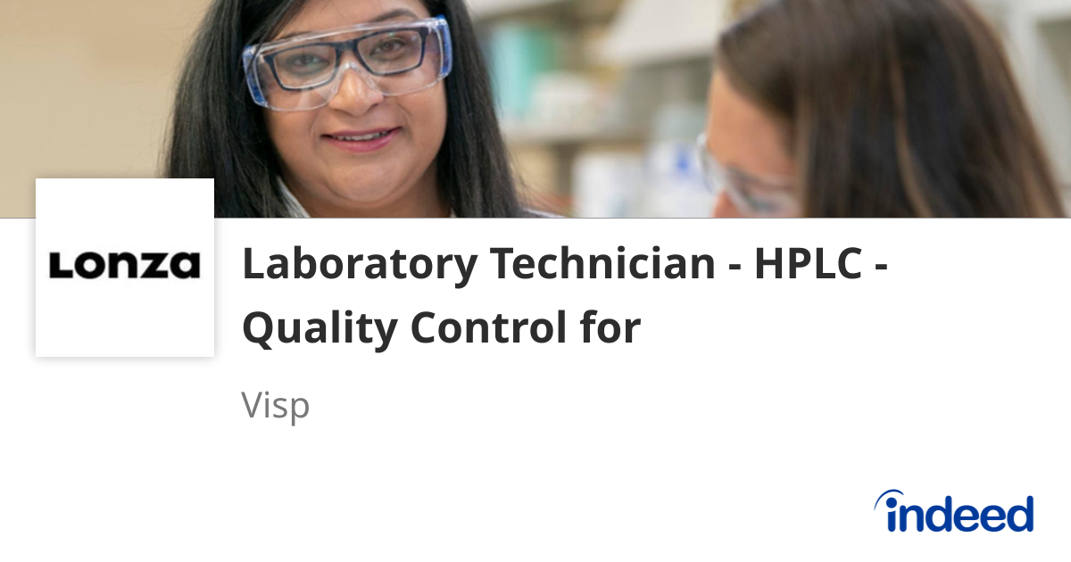 Laboratory Technician - HPLC - Quality Control for Biopharmaceuticals ...
