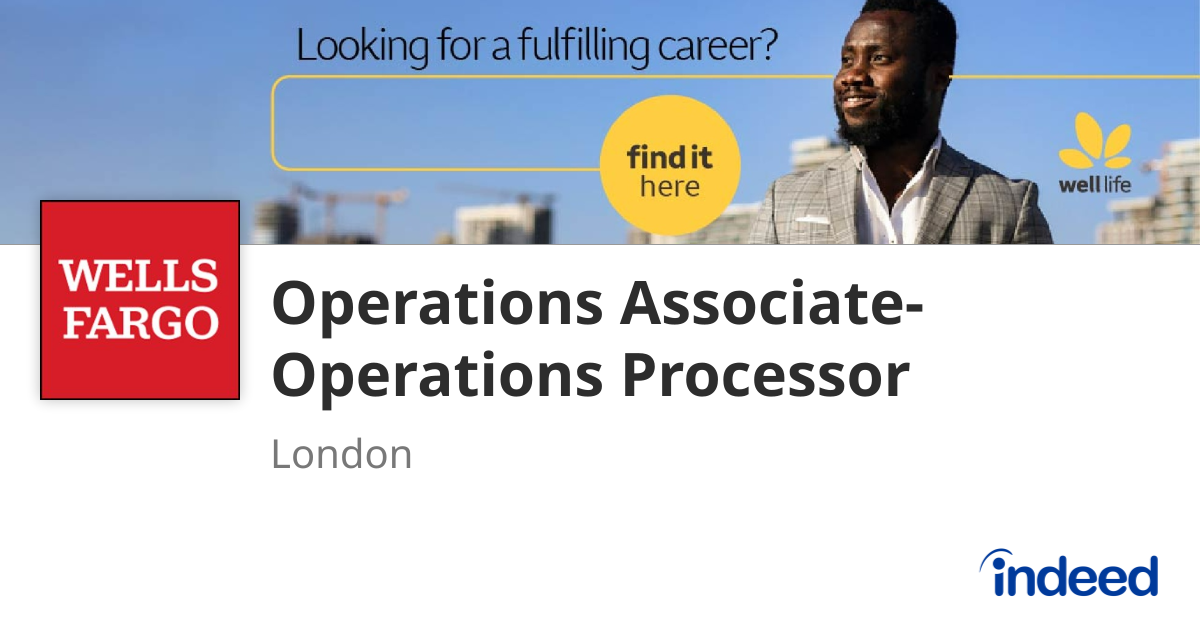Operations Associate- Operations Processor - London - Indeed.com