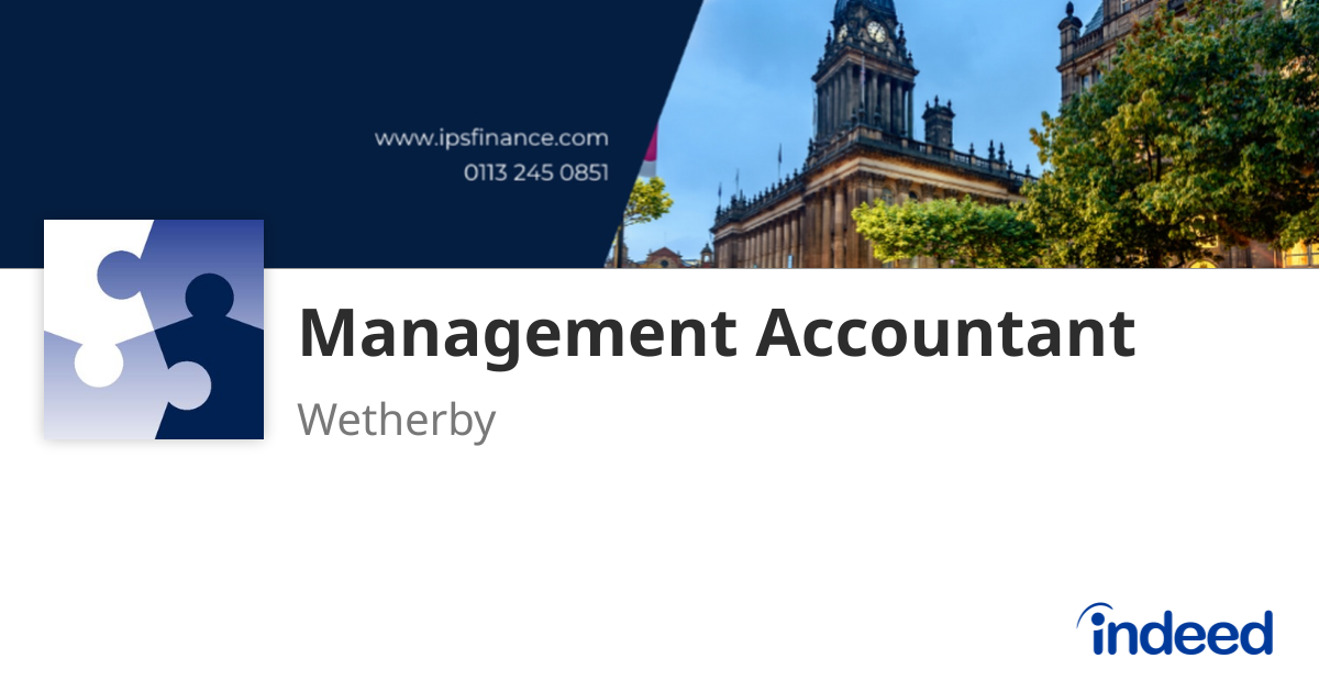 Management Accountant - Garforth - Indeed.com