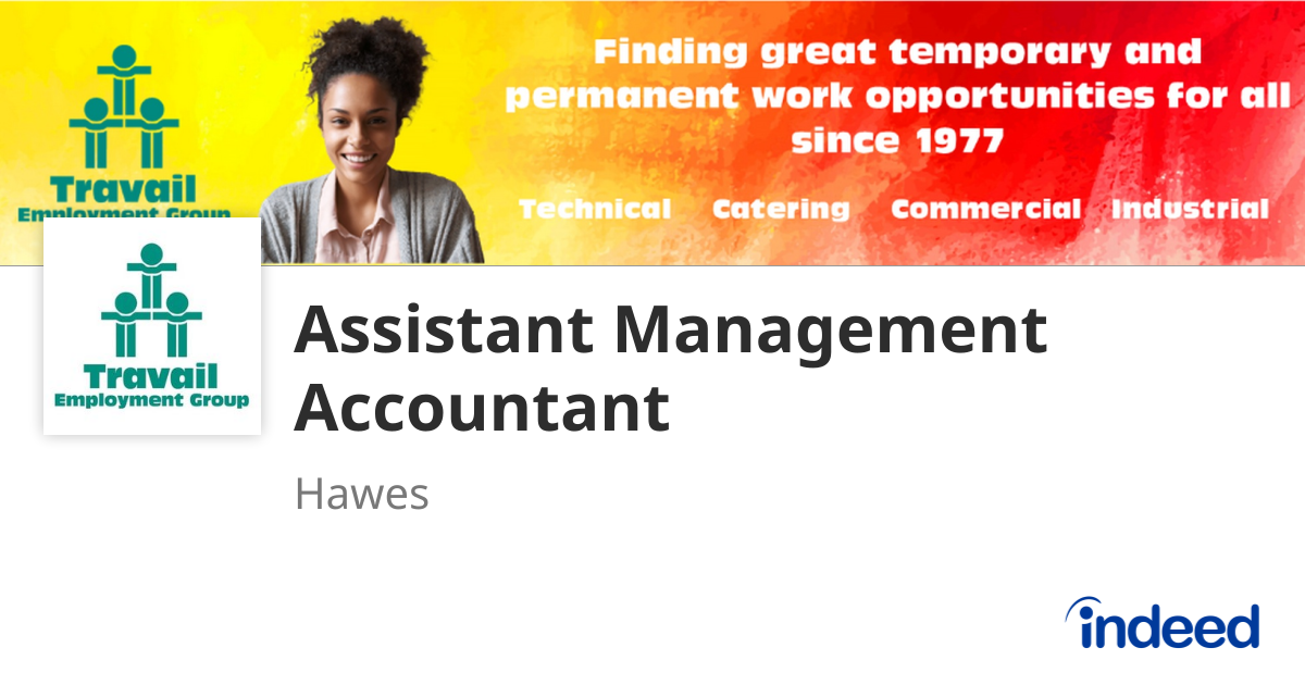 Assistant Management Accountant - Hawes - Indeed.com