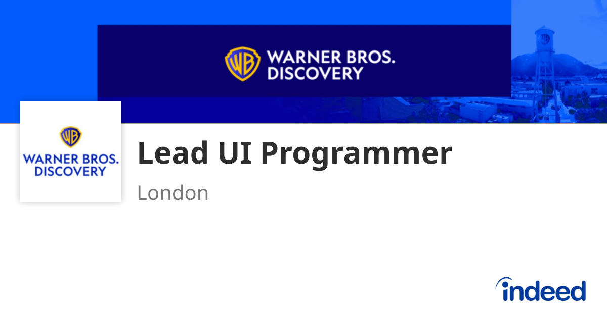 Lead UI Programmer - London NW5 1TL - Indeed.com