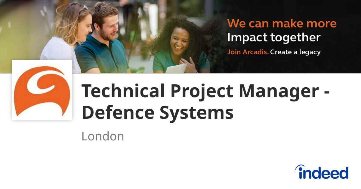 Technical Project Manager - Defence Systems - London - Indeed.com