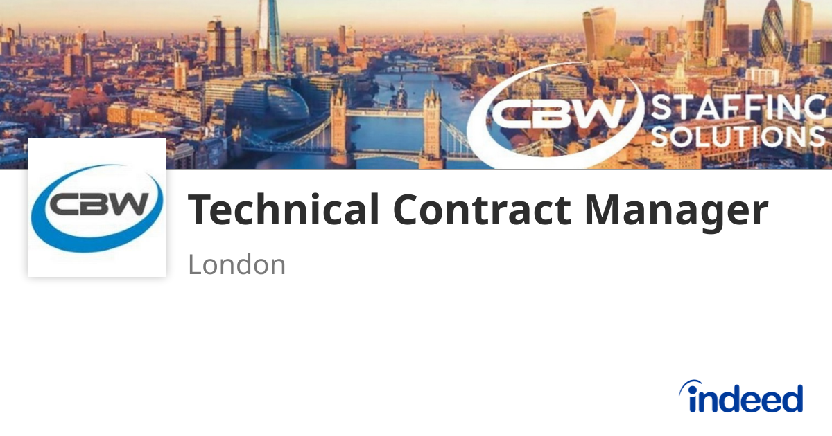 Technical Contract Manager - London - Indeed.com