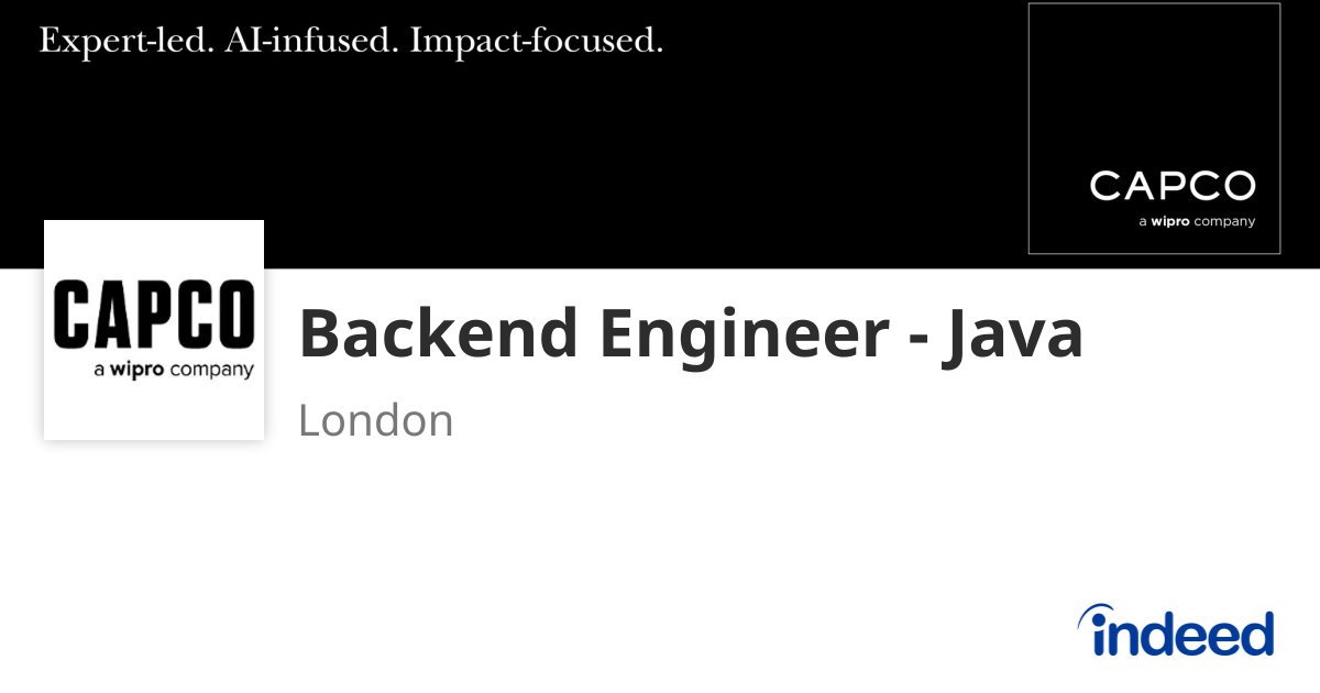Backend Engineer - Java - London - Indeed.com