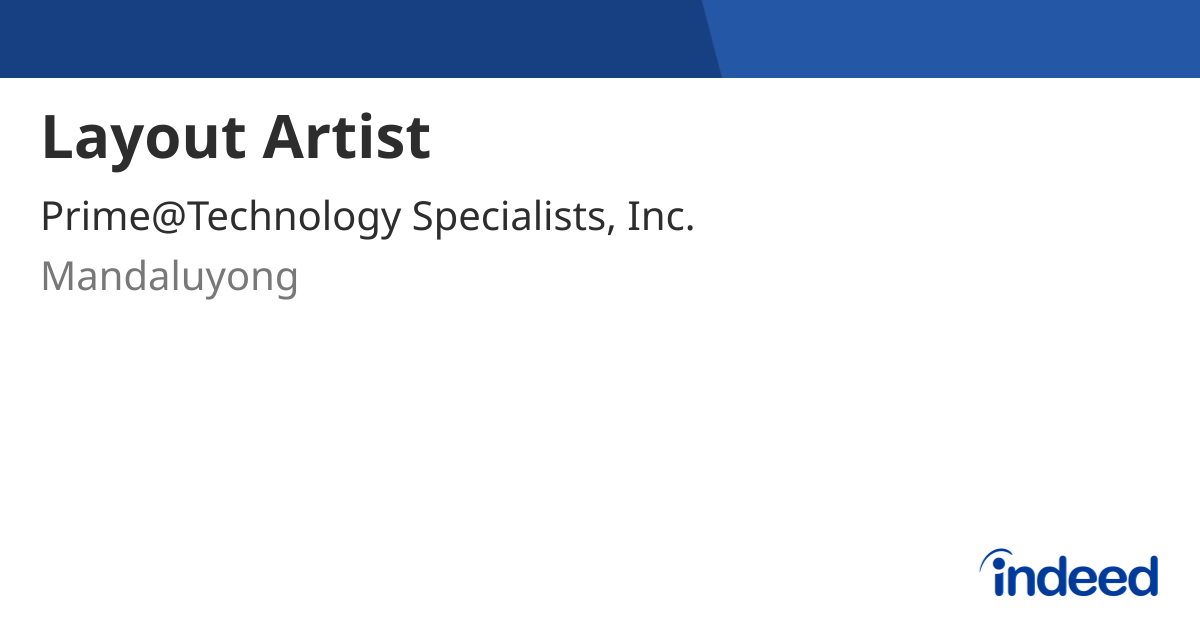 layout-artist-mandaluyong-indeed
