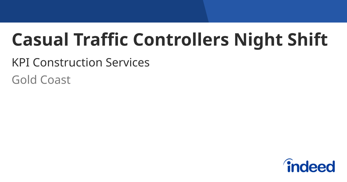 Casual Traffic Controllers Night Shift