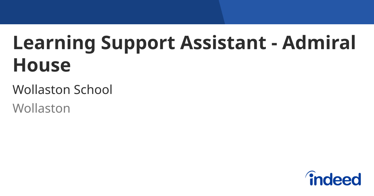 learning-support-assistant-admiral-house-wollaston-nn29-7ph