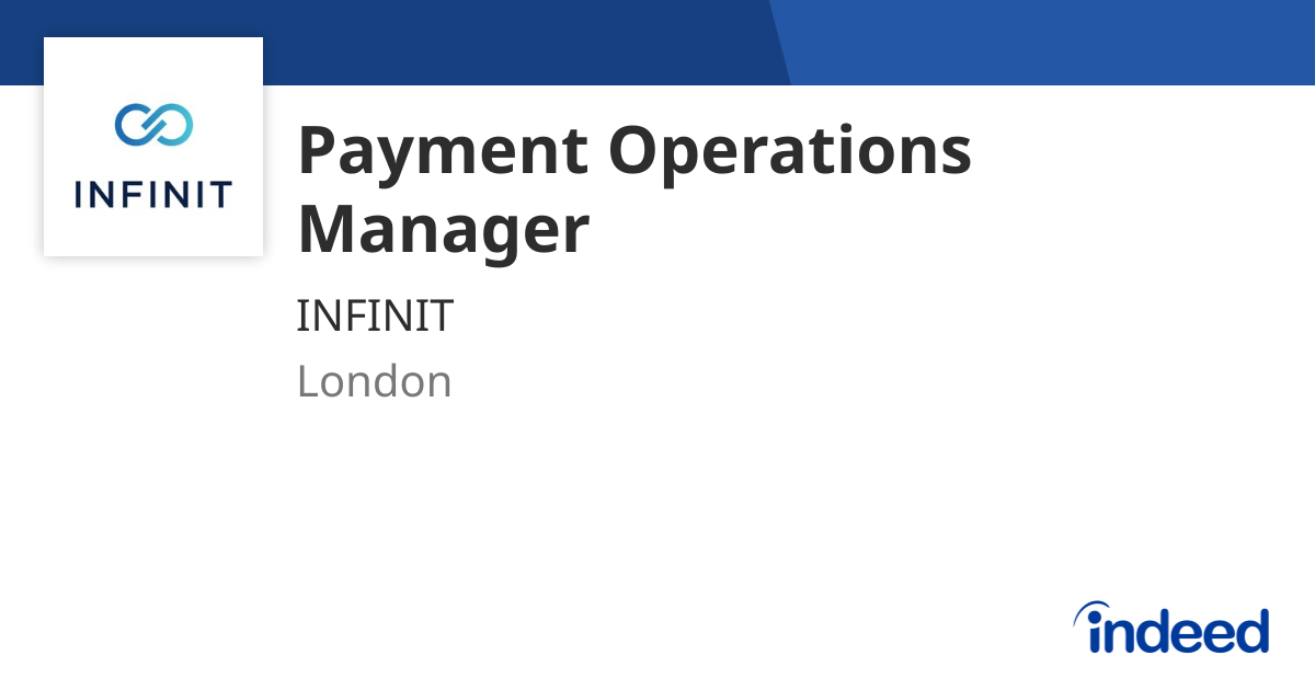 Payment Operations Manager - London - Indeed.com